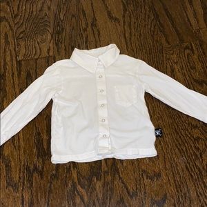 Nununu snap button cotton shirt